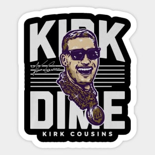 Kirk Cousins Minnesota Kirk Dime Sticker